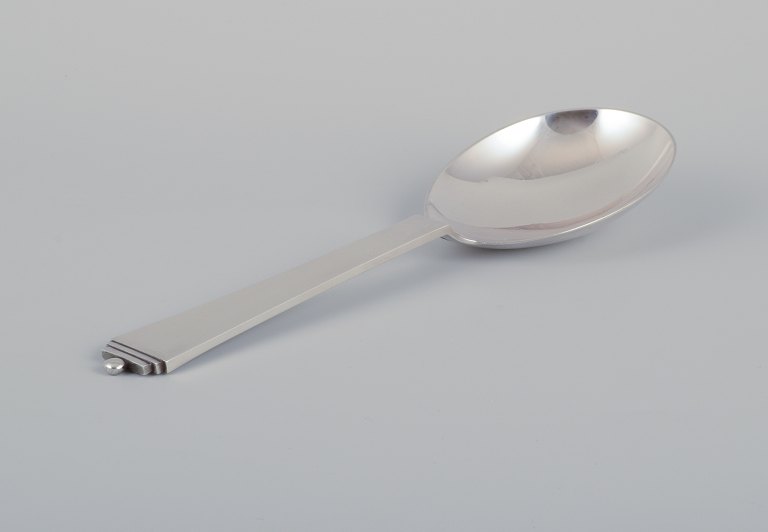 Georg Jensen Pyramid serving spoon in sterling silver.