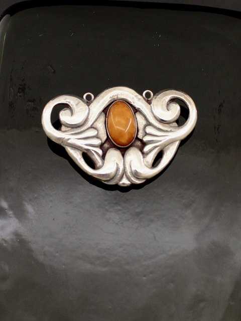 Art Nouveau sølv broche