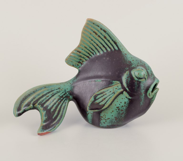 Arne Bang, own workshop. 
Rare figurine of a fish.