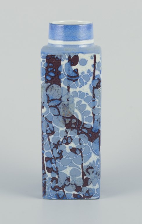 Johanne Gerber for Royal Copenhagen.
"Baca" vase with geometric pattern.