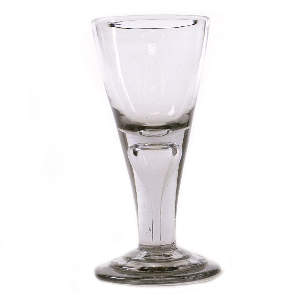 Norwegischer Nackte Jungfrau Glas von Nøstetangen Glaswerk um 1770. H: 18,6cm