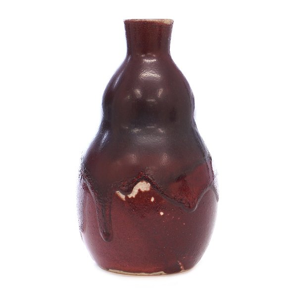 Patrick Nordström for Royal Copenhagen stoneware vase. Signed and dated 13.8 
1921. H: 21cm