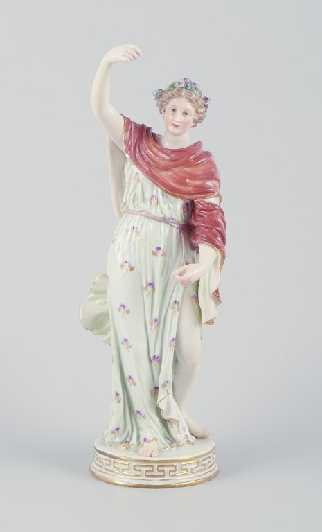 Meissen, Tyskland.
Porcelænsfigur af Flora.