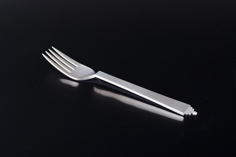 Georg Jensen
Small luncheon fork in the “Pyramid” pattern.
Sterling silver.