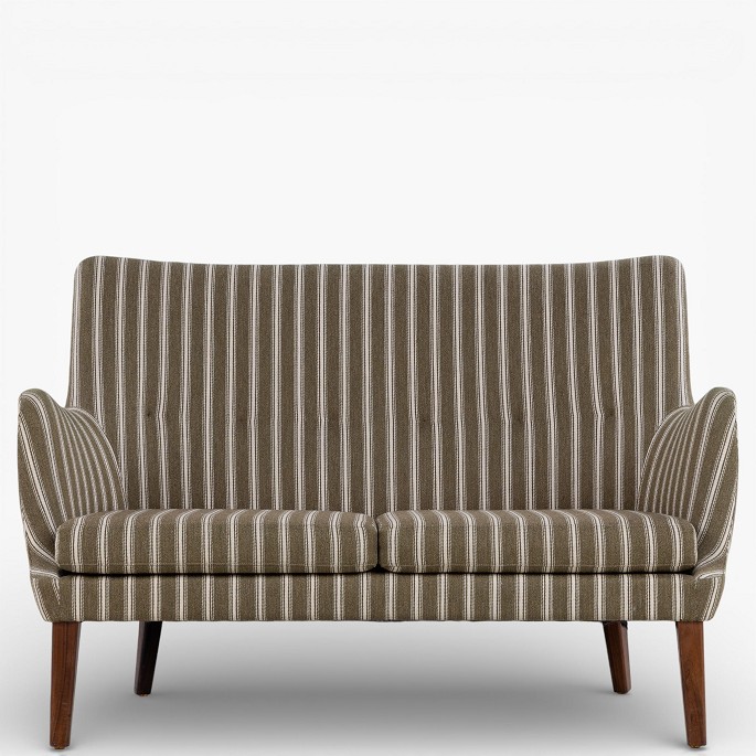 Arne Vodder / Ivan Schlechter.AV 53/2 - 2-seater sofa in striped 