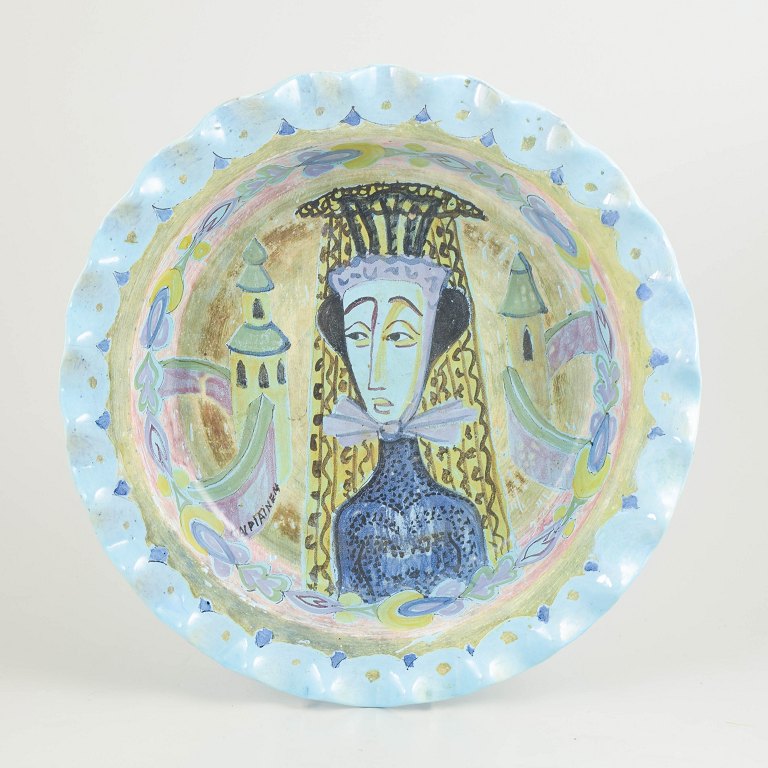 Birger Kaipiainen for Arabia, large unique dish.