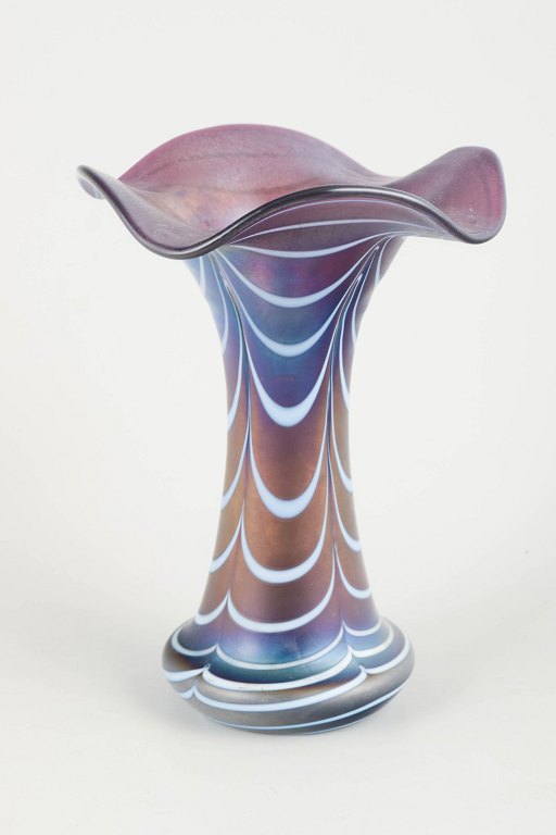 Loetz iridescent glass vase.