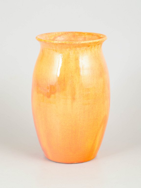 Kähler, vase med gul glasur.