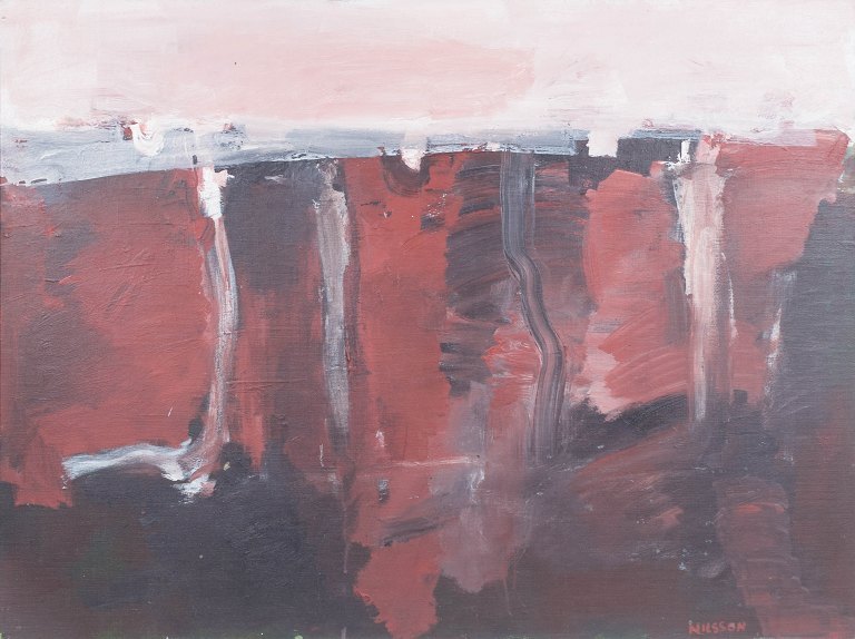 Göran Nilsson, abstrakt komposition, svensk kunstner.