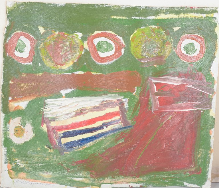 Bengt Johansson, abstrakt komposition, listet svensk billedkunstner.
