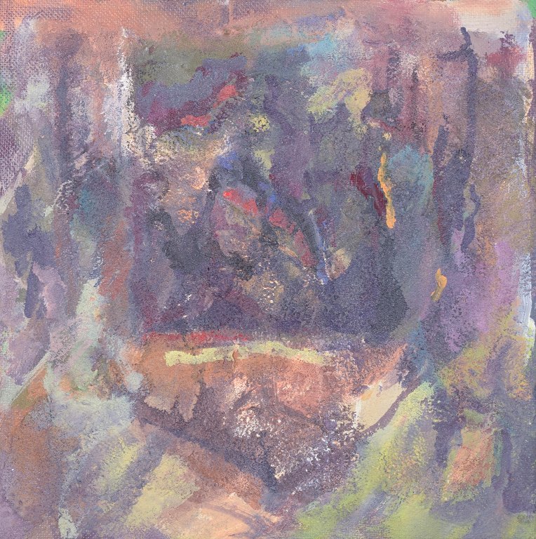 Dansk kunstner, abstrakt maleri.
