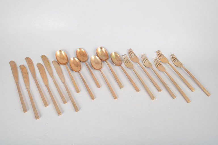 Sigvard Bernadotte, set of six "Scanline" cutlery.