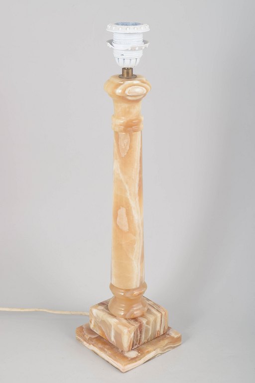 Large Italian alabaster table lamp.